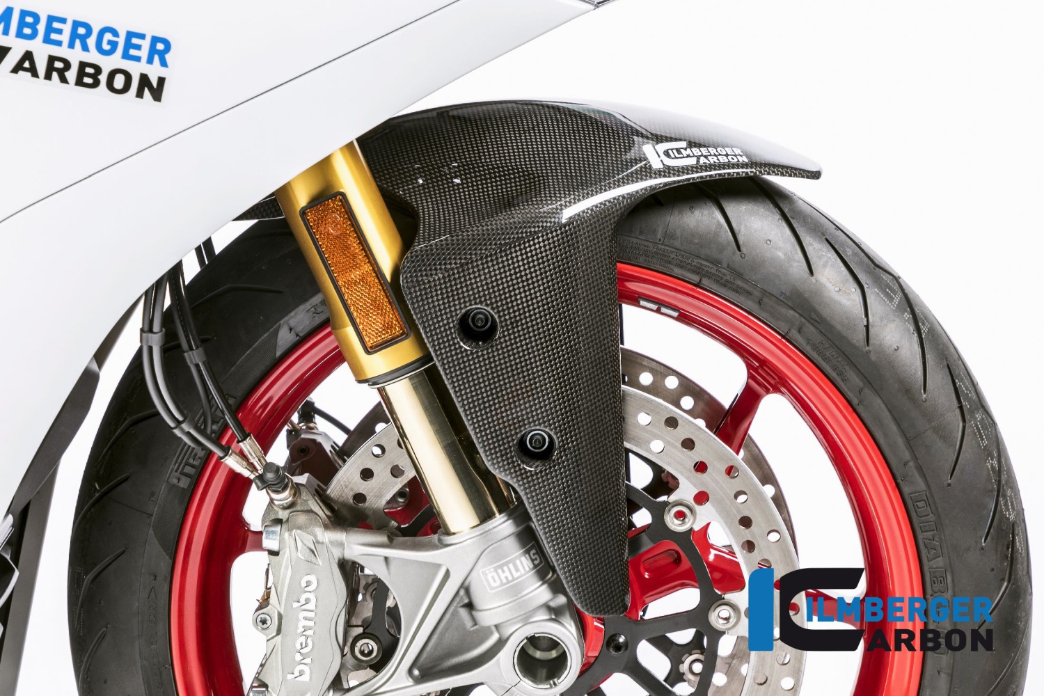 Ilmberger Carbon Front Mudguard fronte Gloss, Carbon