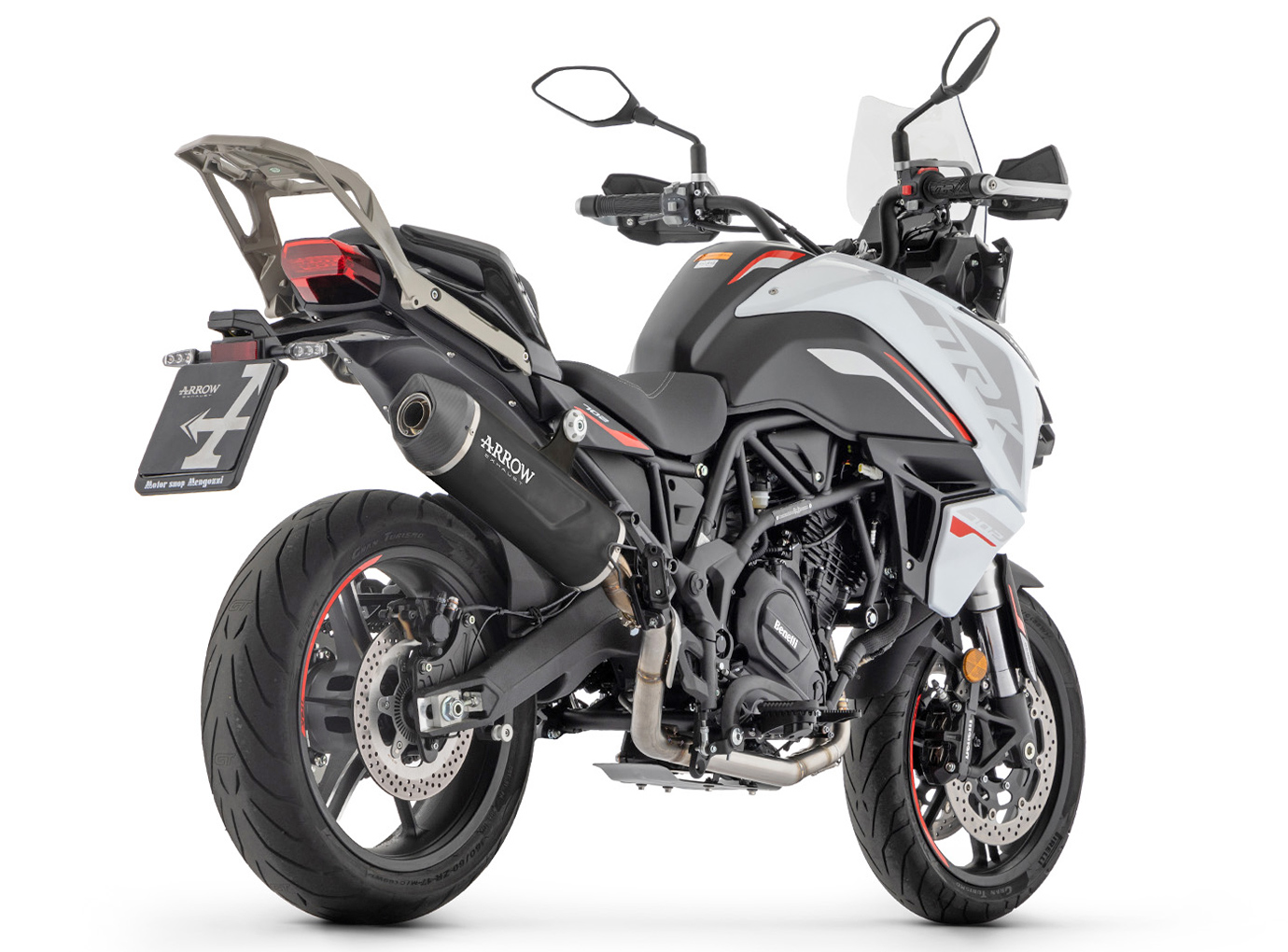 ARROW INDY RACE EVO DARK Aluminium Exhaust for Benelli TRK 702 / 702 X Model Year 2023-