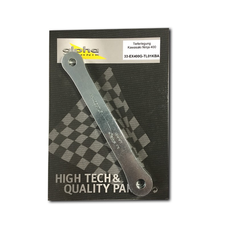 alpha Technik Lowering Kit 40mm for Kawasaki Ninja 400 and Ninja 500, from model year 2018-