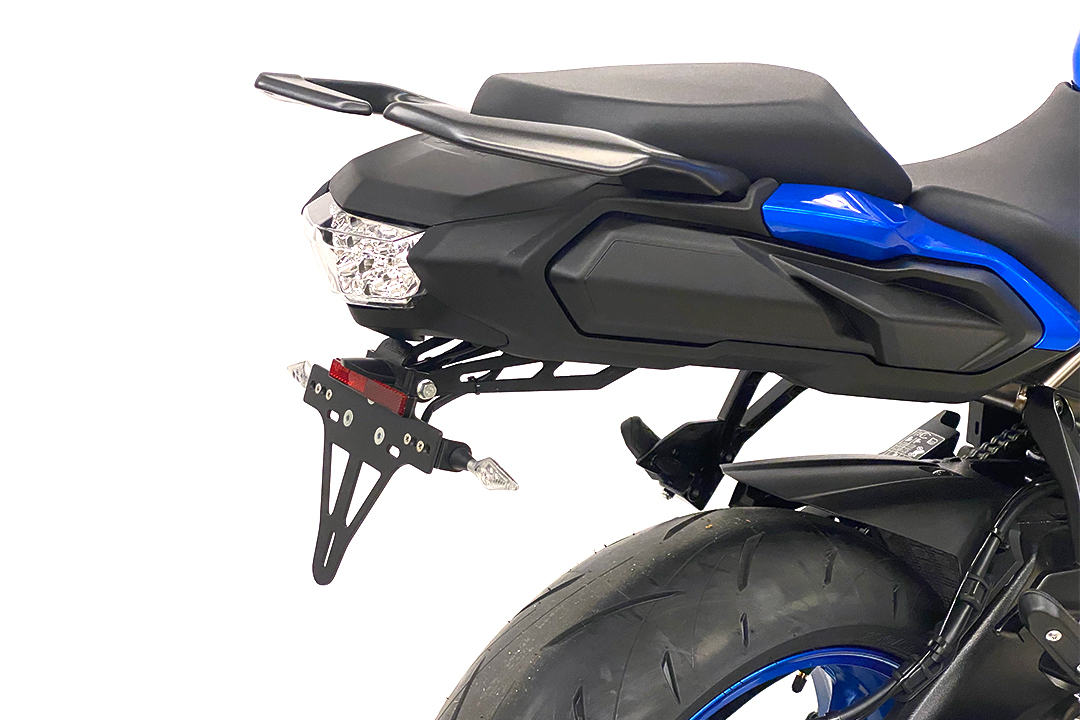 alpha Technik Number Plate Holder for Suzuki GSX-S1000GT and GSX-S1000GX, Type WEK0 / WEK3, Model Year 2021-