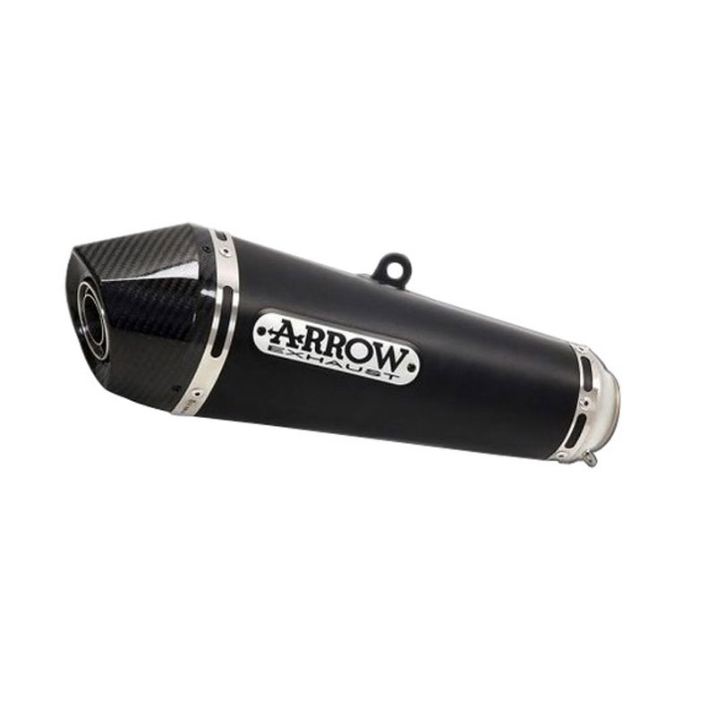 ARROW DARK X-KONE Exhaust for Honda CB125R 2018-, Black Stainless Steel (Only with ARROW Manifold)