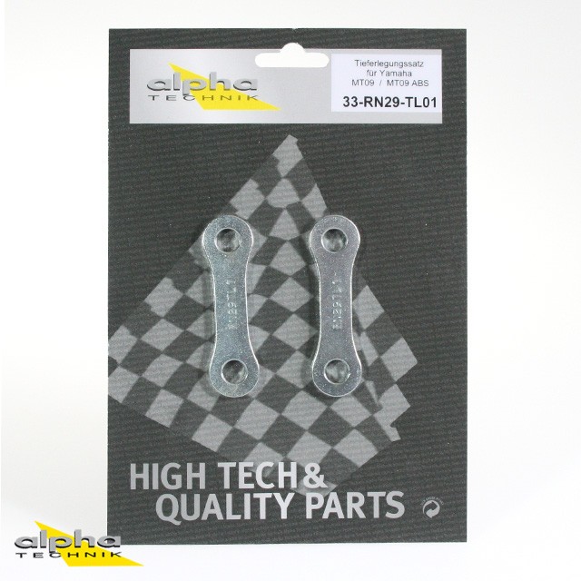 alpha Technik Lowering Kit 25mm for Yamaha MT09; Type RN29; Model Year 2013-