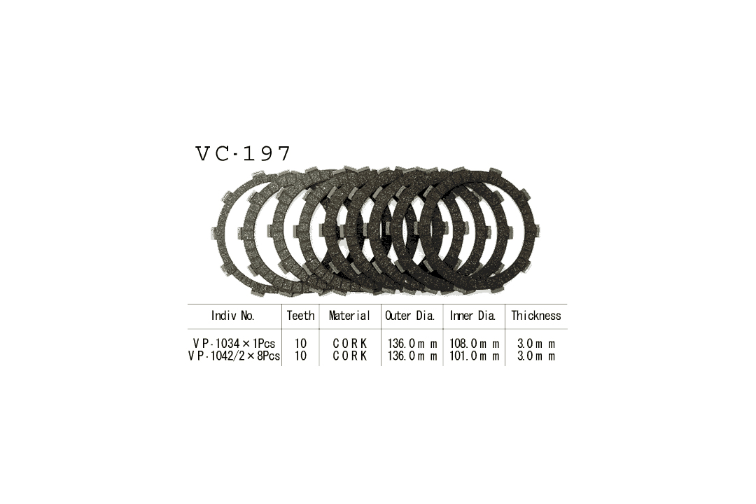 Vesrah clutch discn Clutch Kit Honda