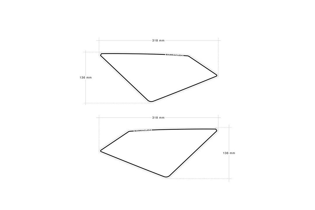 Barracuda Side Panel Sticker Set Honda X-ADV from model year 2021-