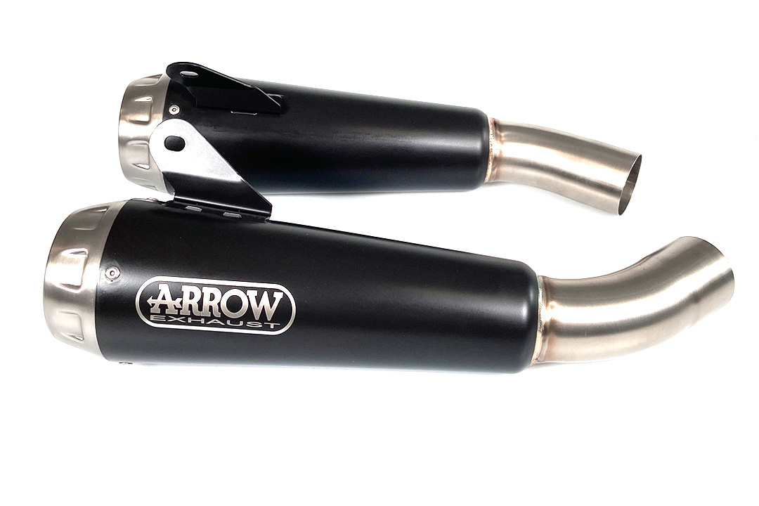 ARROW DARK PRO-RACE Exhaust for Ducati Scrambler 1100 2018-2020, Stainless Steel