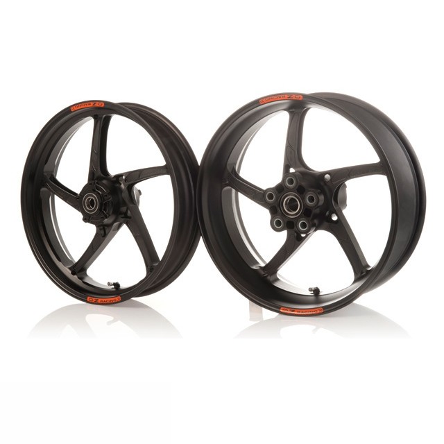 OZ Piega R Aluminium Wheel Set in matt black, for Ducati 899 Panigale, 2014-2015 and 959 Panigale, 2016-2019