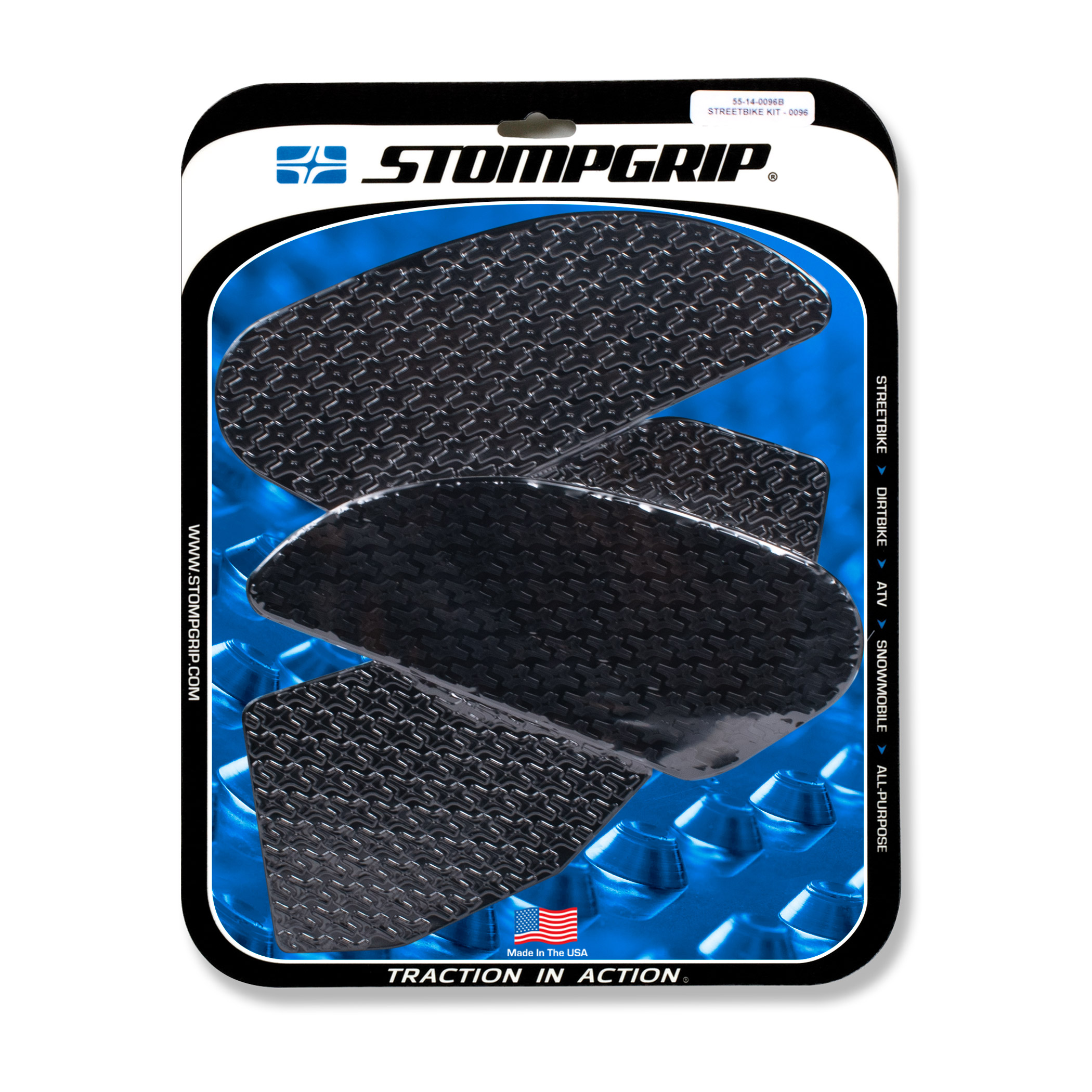 Stompgrip Traction Pads black, for Honda CB300F, 2015-2018