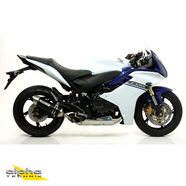 ARROW DARK THUNDER Black Aluminium Exhaust for Honda CB600F / CBR600F 2007-2013