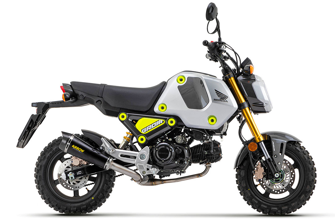 ARROW X-KONE DARK Exhaust for Honda MSX 125 Grom, Model Year 2021-2024, Stainless Steel