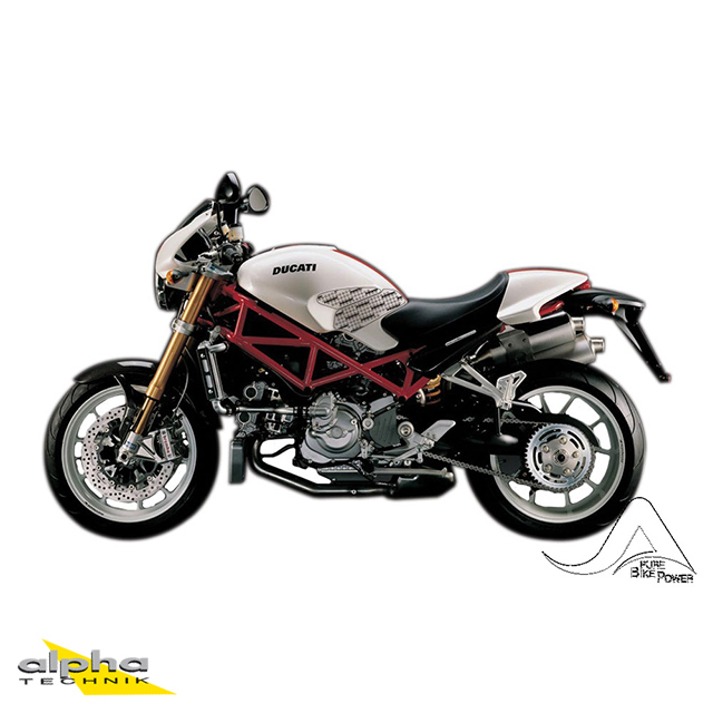 Stompgrip black, Volcano, for various Ducati Monster models