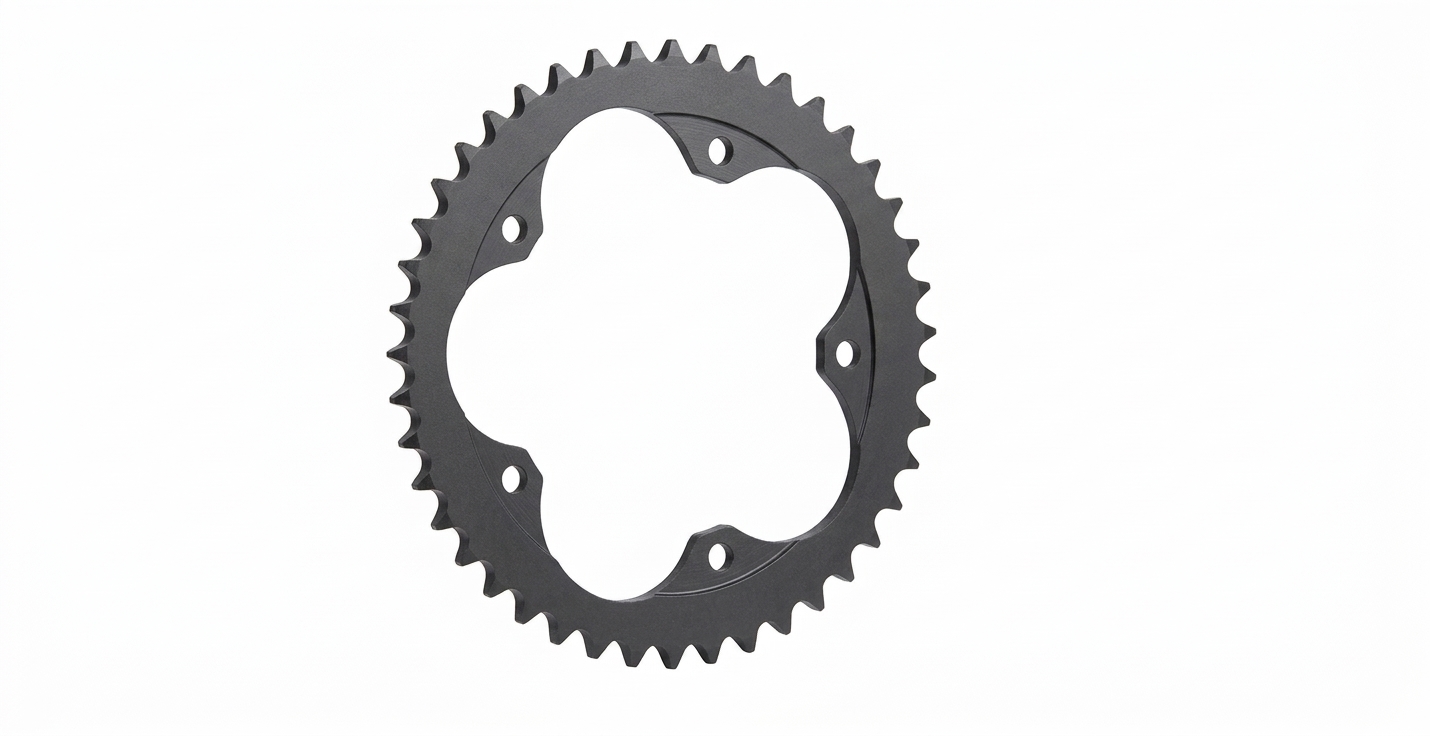 rear sprocket steel, 43 teeth, pitch 525