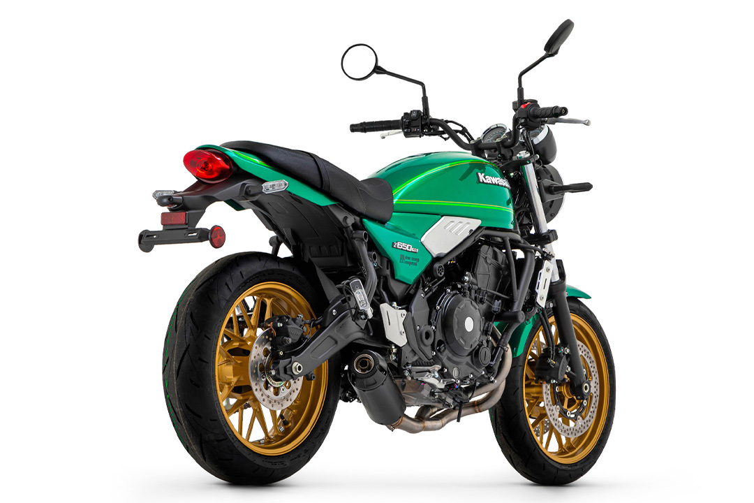 ARROW DARK REBEL Full Exhaust System with Carbon End Cap for Kawasaki Z650 RS Model Year 2021-