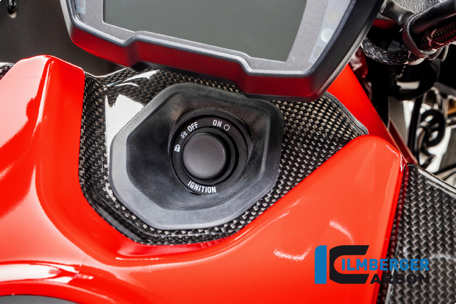 Ilmberger Carbon Ignition Lock Cover, glossy, Ducati Diavel 1260, 2019 onwards