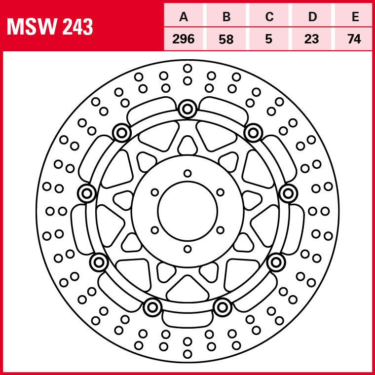 TRW brake disc All-round Floating MSW243