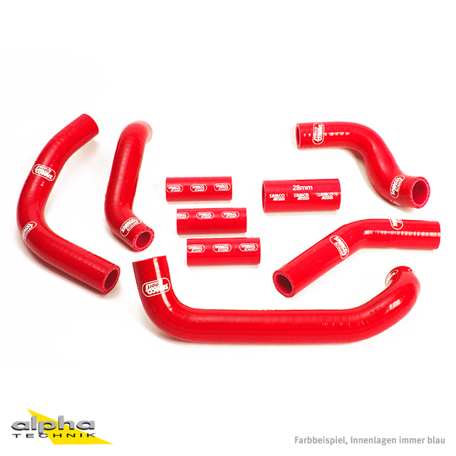SAMCO SPORT Silicone Hose Kit Red for Suzuki GSXR750W GSXR1100W Model Year 1992-1998