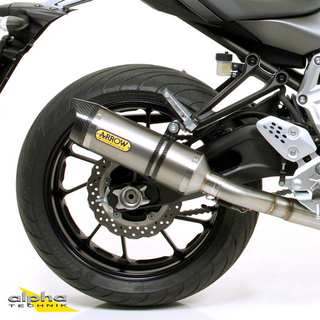 ARROW THUNDER exhaust for Yamaha MT07 / Tracer 700 2014-2020, Titanium (Only with ARROW manifold)