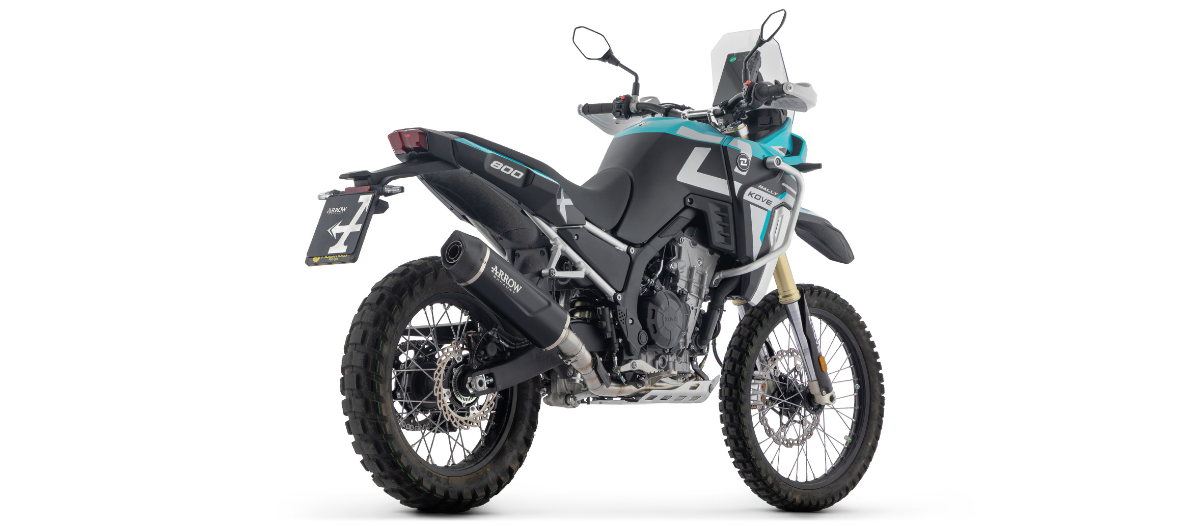 ARROW INDY RACE EVO DARK Black Aluminium Exhaust for KOVE 800X Pro, Rally, Model Year 2025-