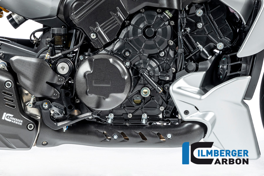 Ilmberger Carbon Exhaust Heat Shield for Manifold for Ducati Diavel V4 2023-, Matt