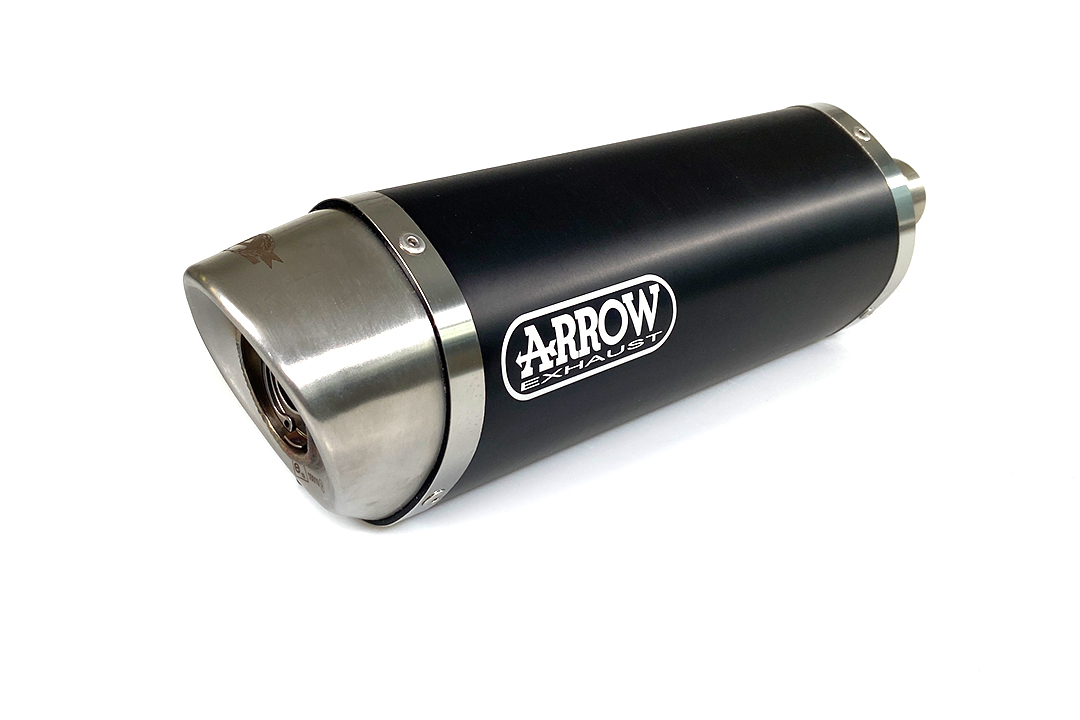 ARROW THUNDER Exhaust for Honda CBR125R 2011-2016, Black Aluminium