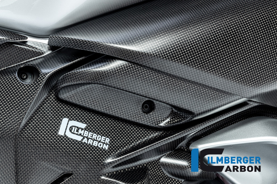 Ilmberger Carbon Outlet Duct under Air Duct right side R/S for Ducati Diavel V4 2023-, Matt