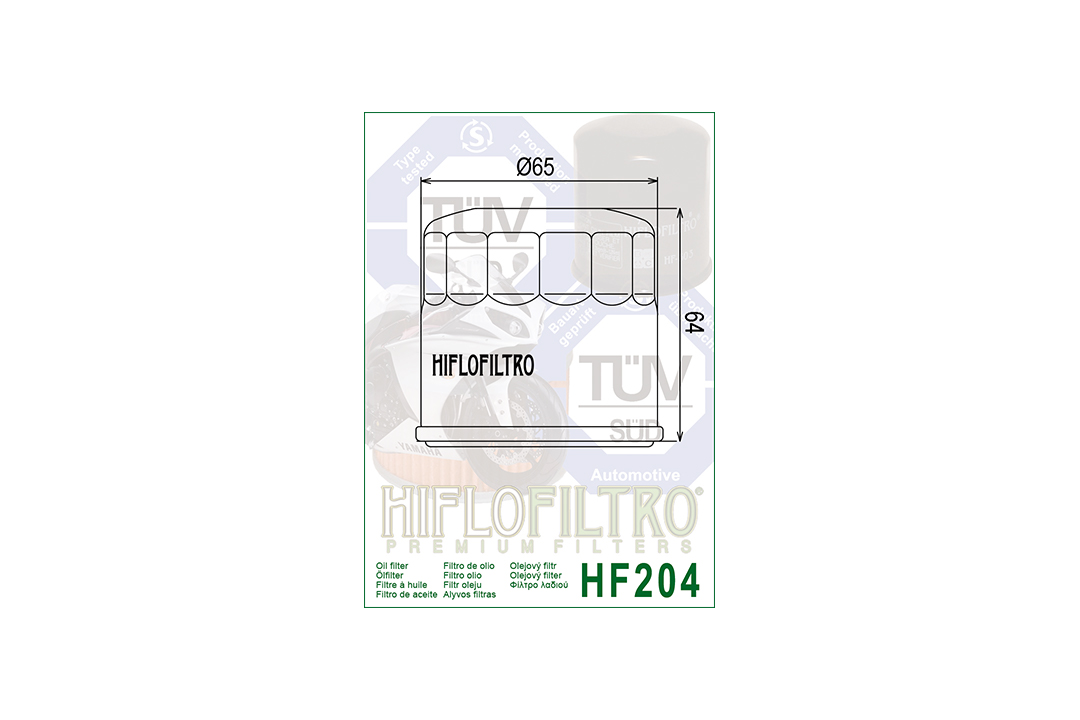 HIFLO oil filter for various Honda / Kawasaki / MV Agusta / Suzuki / Triumph / Yamaha models