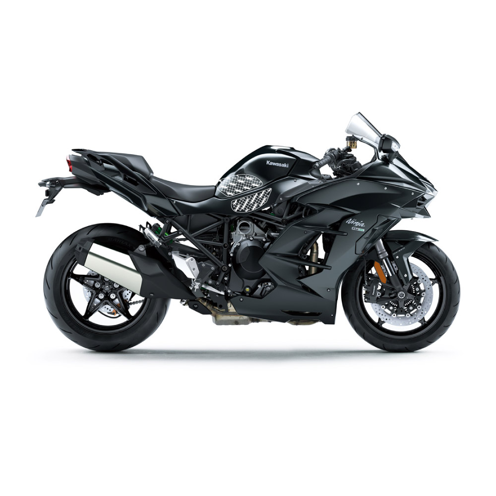 Stompgrip Traction Pads black, for Kawasaki Ninja H2 SX (SE), 2018-2025
