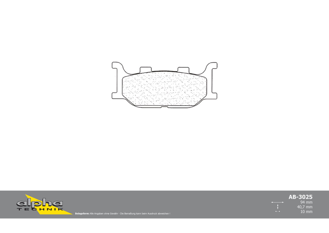 alpha Technik brake pad Scooter with ABE