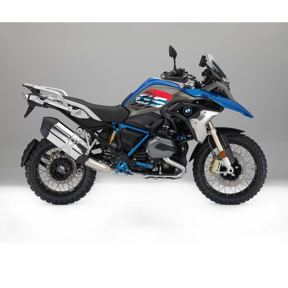 Stompgrip Traction Pads black, for BMW R1200GS, 2017-2018, R1250GS, 2019-2024