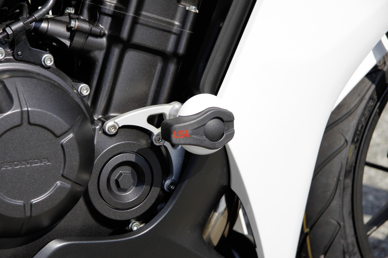 LSL Crash Pad Mounting Kit for Honda CBR500R / CB500F, 2013 -, with Adapter Plates