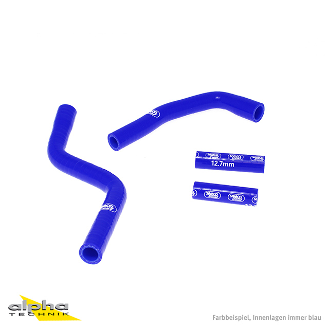 SAMCO SPORT Silicone Hose Kit blue for Yamaha YZ125 Model Year 2002-2023
