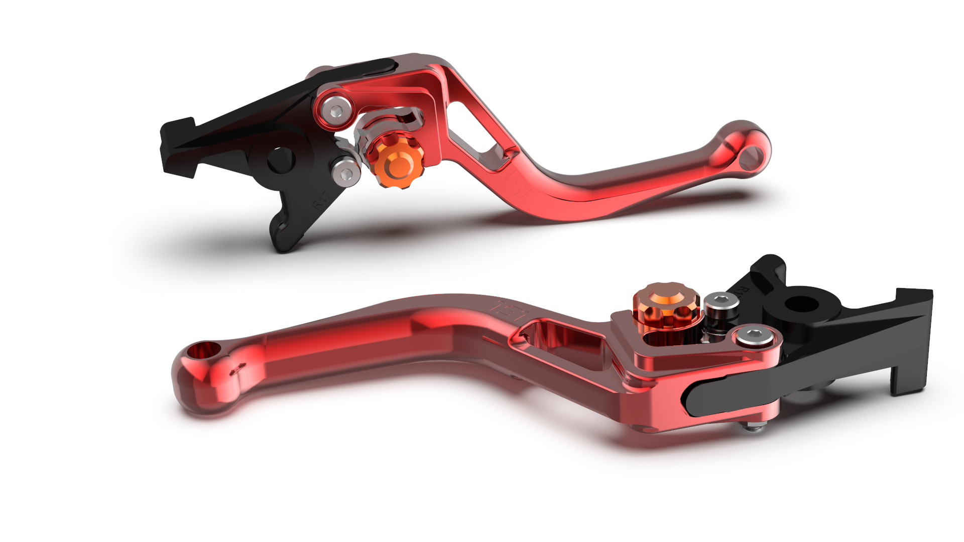 LSL Brake Lever BOW R82, short, red/orange
