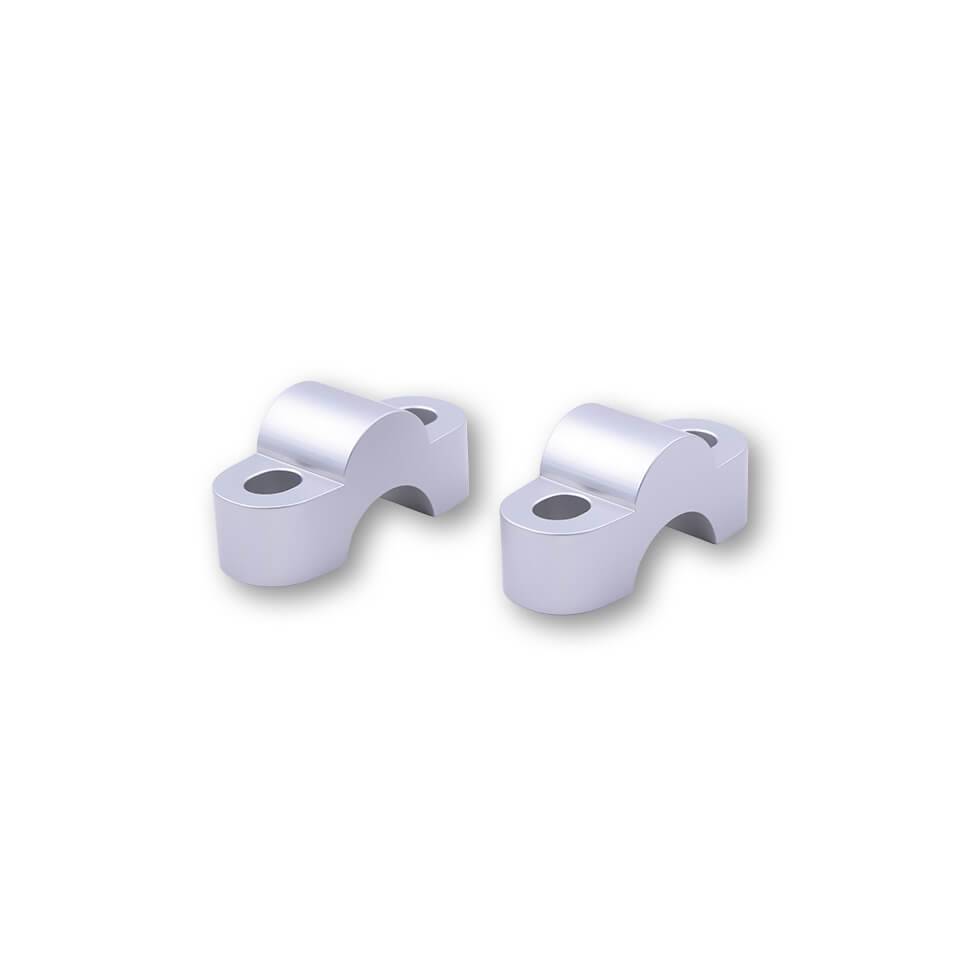 LSL handlebar Riser Spacer Block Set 15mm, silver