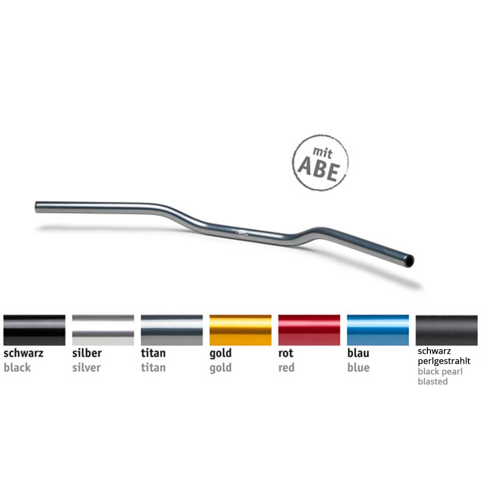 LSL Aluminium Handlebar Superbike AN1, 7/8 inch, 22.2 mm gold