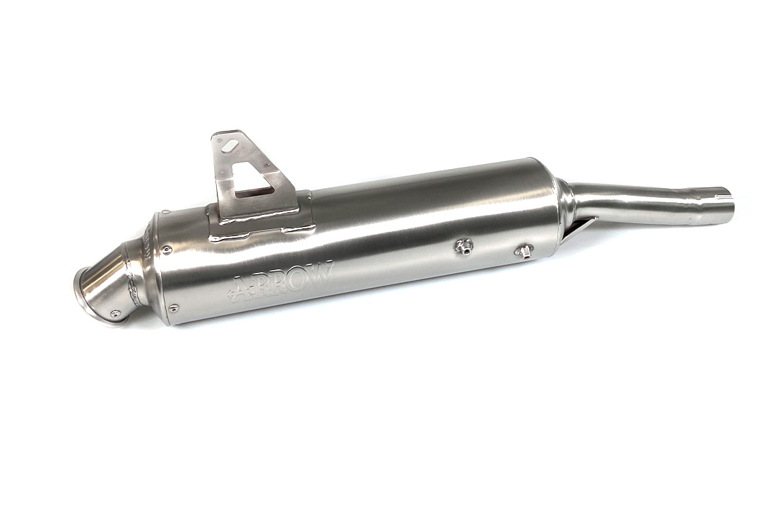 ARROW RACING PARIS-DAKAR Exhaust for Honda XL600V Model Year 1987-1997, Stainless Steel