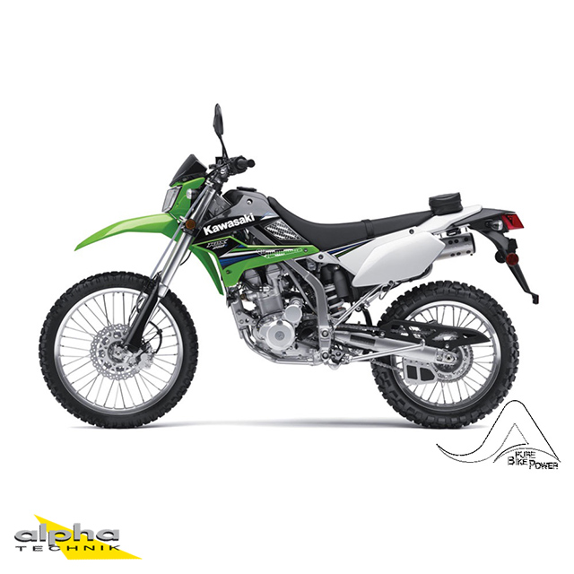 Stompgrip black, Volcano, for Kawasaki KLX250, 2009-16