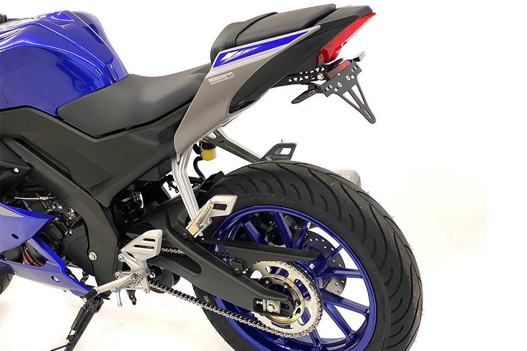 alpha Technik Number Plate Holder for Yamaha YZF-R125 / R125 / YZF125-A, from model year 2021 onwards