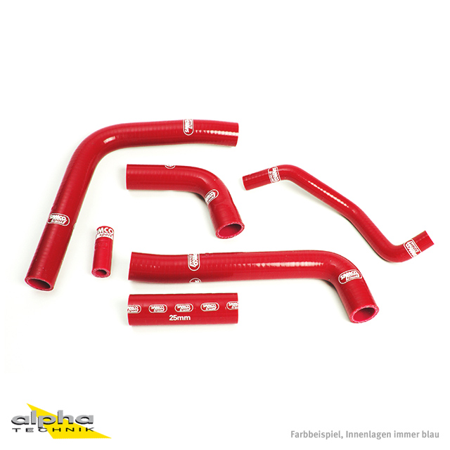 SAMCO SPORT Red Silicone Hose Kit for Yamaha YZF600R6 Model Year 1999-2002