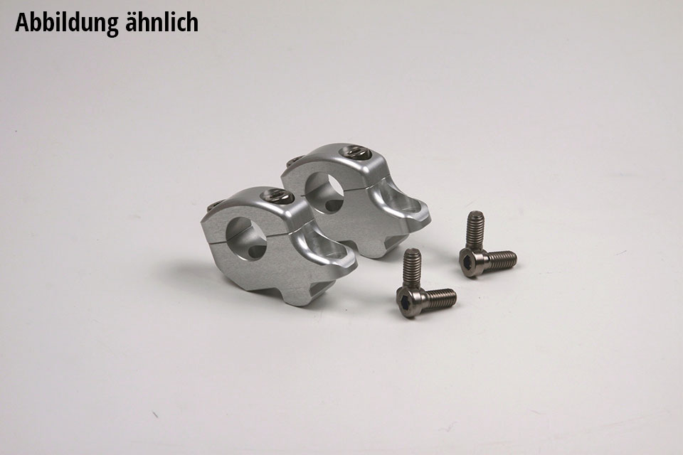 LSL 22mm Handlebar Clamp Block for BMW R1200R, silver
