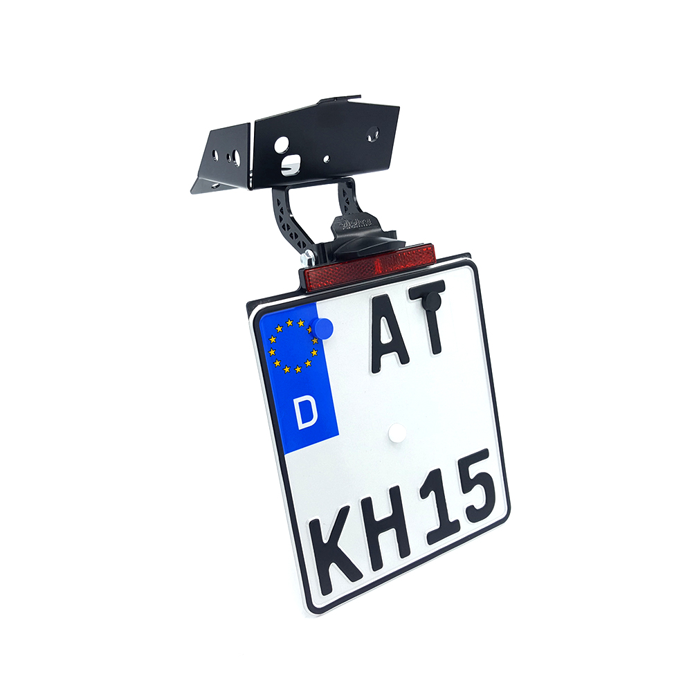 alpha Technik Number Plate Holder for KTM 690SMC R; Type KTM690LC4; Model Year 2019-