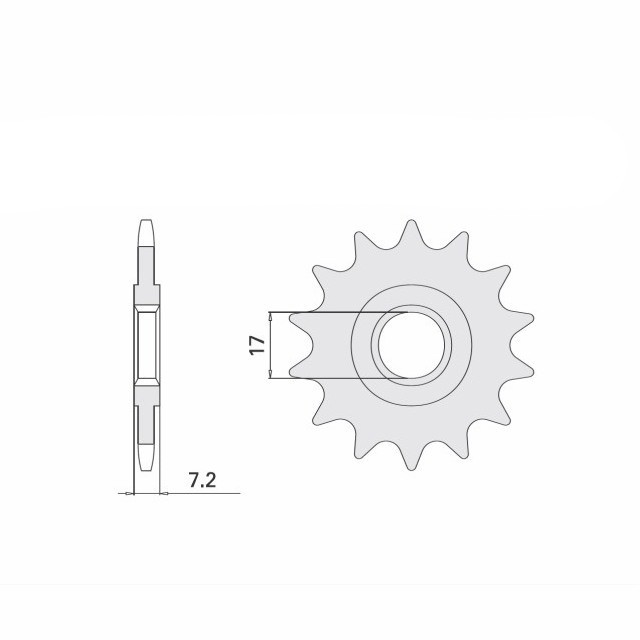 Sprocket, 12 teeth, 420 pitch
