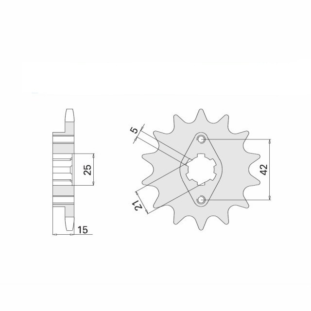DID chain Kit with 530VX3 chain, standard colour, for Ducati 500 Pantah and 600 Pantah