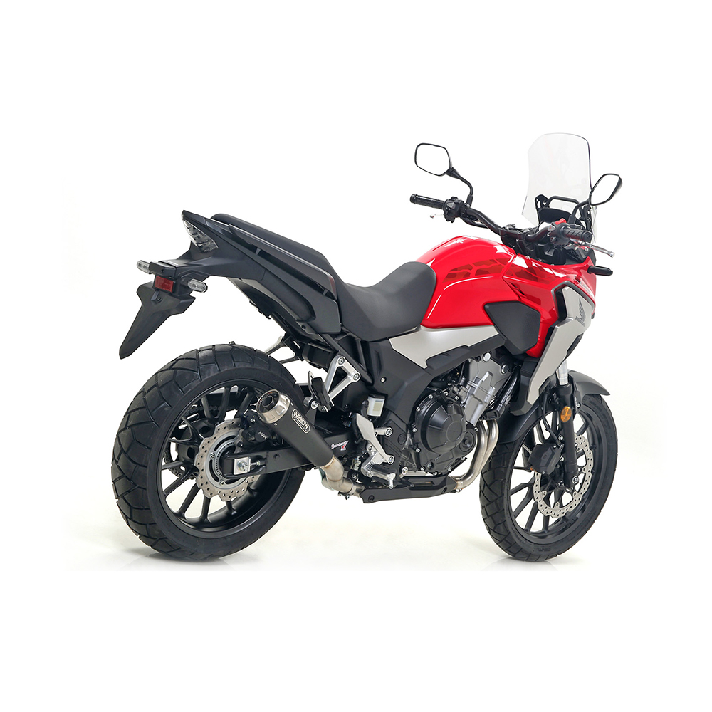 ARROW DARK PRO-RACE Exhaust for Honda CB500X 2019-. Black Stainless Steel