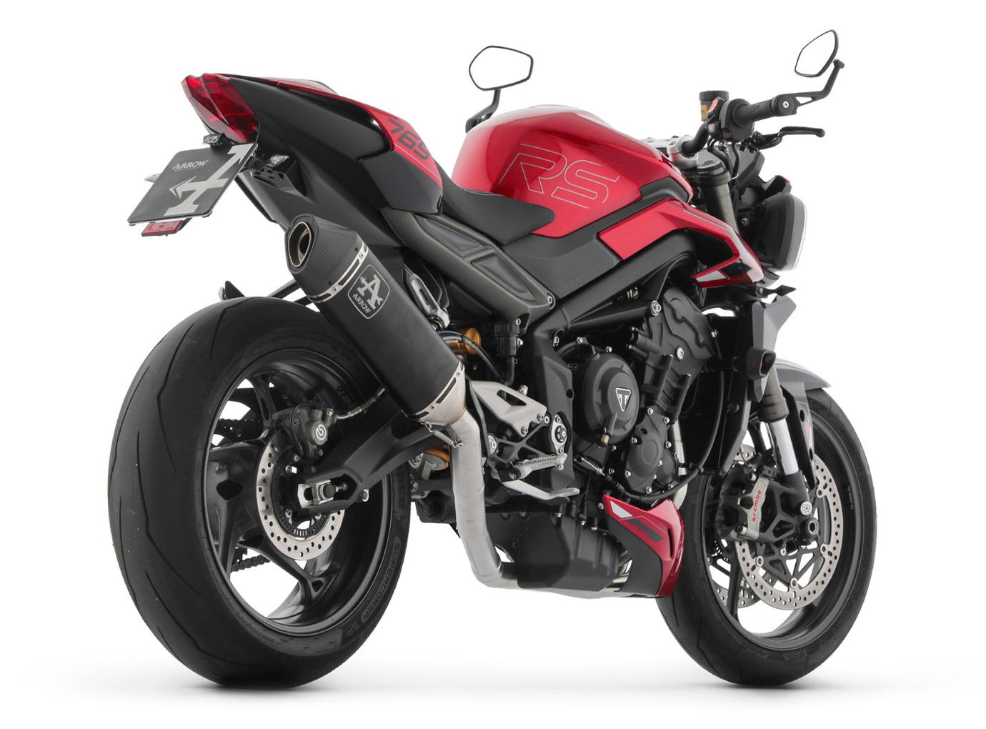 ARROW Full system with streetn approval for Triumph Street Triple 765 RS Model Year 2023-