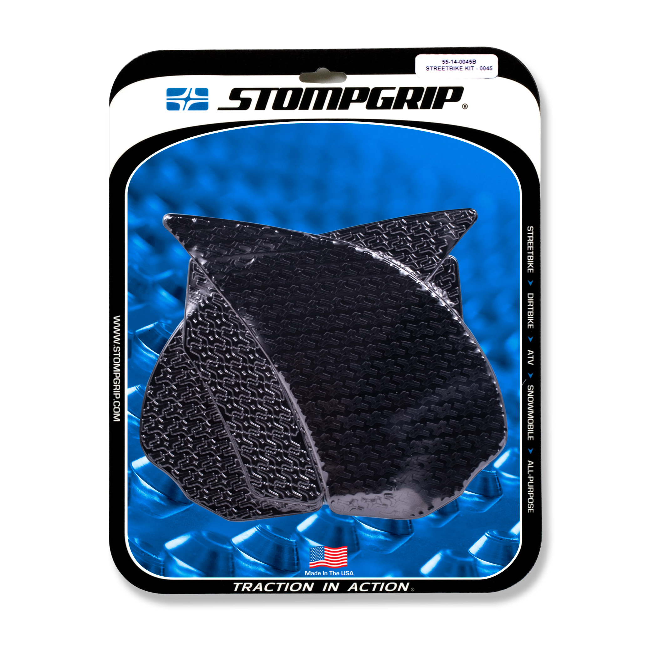 Stompgrip Traction Pads black, for Kawasaki Z1000SX (2011-2017)