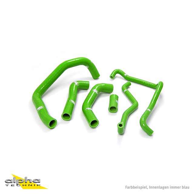 SAMCO SPORT Silicone Hose Kit Green for Kawasaki ZX10R Model Year 2006-2007