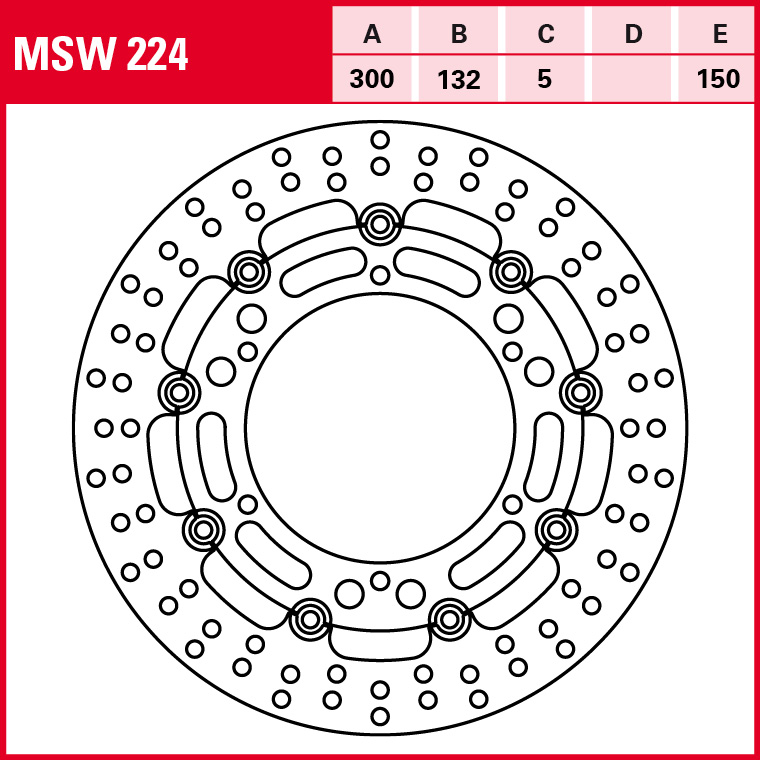 TRW brake disc All-round floating MSW224
