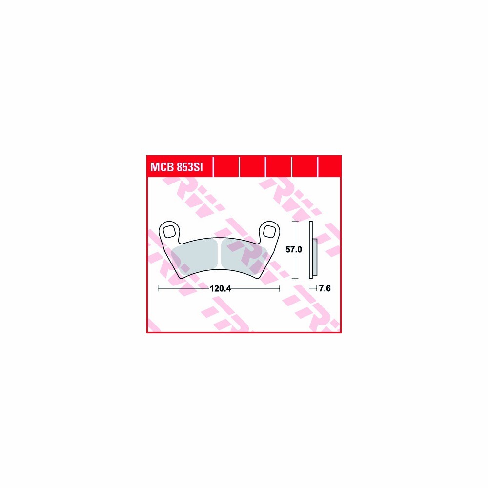 TRW brake padsatz Sinter Offroad MCB853SI fronte
