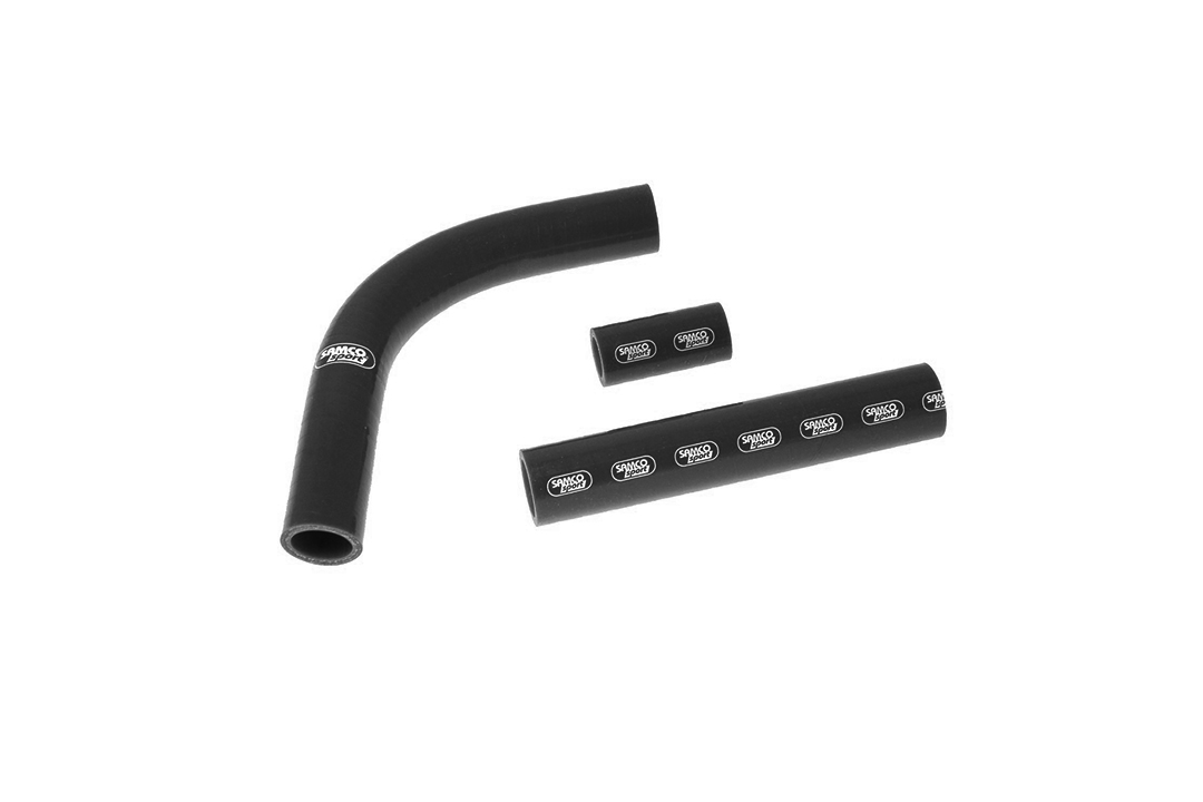 SAMCO SPORT Silicone Hose Kit classic matt black for Suzuki RG400 RG500 Gamma model year 1985-1987