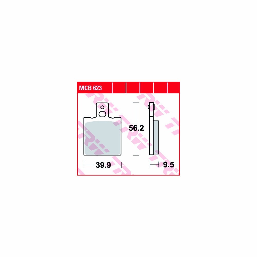 TRW brake padsatz All-round MCB623 rear