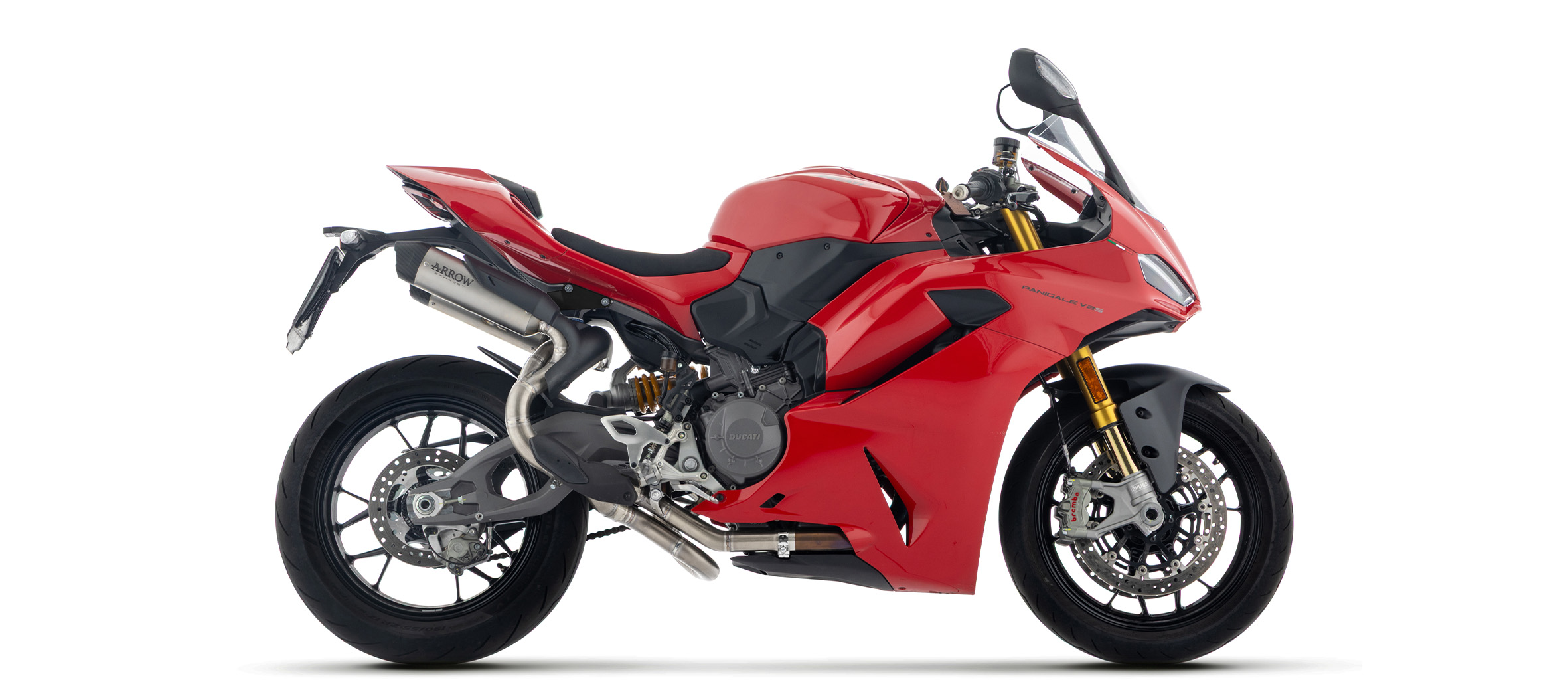 ARROW ROUND-SIL Titanium Exhaust for Ducati Panigale V2, V2S, 2025-